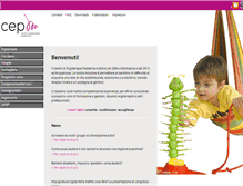 Tablet Screenshot of ergoterapiapediatrica.ch